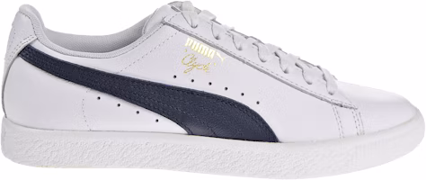 (Women) Puma Clyde Core Leather Foil 'White Navy' 364670-02 (Women) Puma Clyde Core Leather Foil 'White Navy' 364670-02