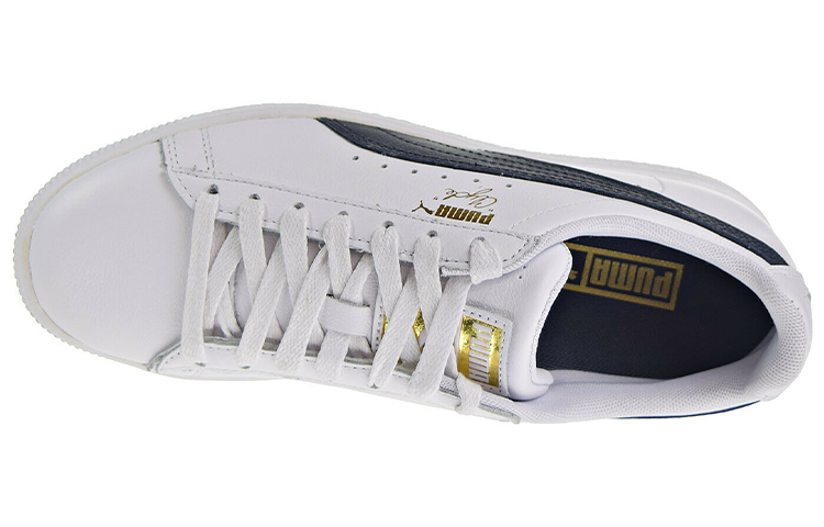 Lookbook (W) Puma Clyde Core Leer Folie ''Wit Navy'' 364670-02