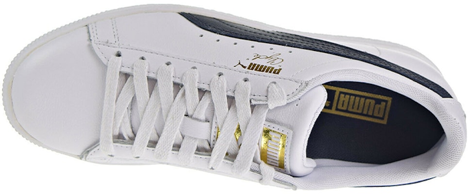 (W) Puma Clyde Core Leather Foil 'Putih Navy' 364670-02 Lookbook (W) Puma Clyde Core Leather Foil 'Putih Navy' 364670-02