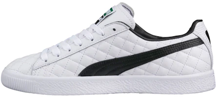 (Women) Puma Clyde Dressed Board Shoes White 363636-01 (Women) Puma Clyde Dressed Board Shoes White 363636-01