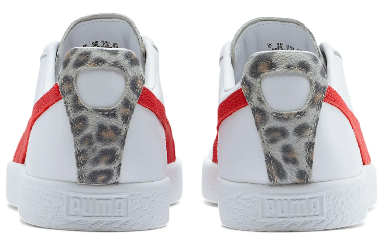 Shop (W) Puma Clyde Leopard Sneakers Putih/Merah 374165-01