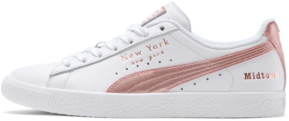 (Women) Puma Clyde NYC Shoes White 372311-01 Buy (Women) Puma Clyde NYC Shoes White 372311-01