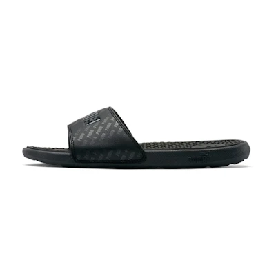 (W) Puma Cool Cat Bold Graphic 'Black CMFT Lightweight Casual Slipper'