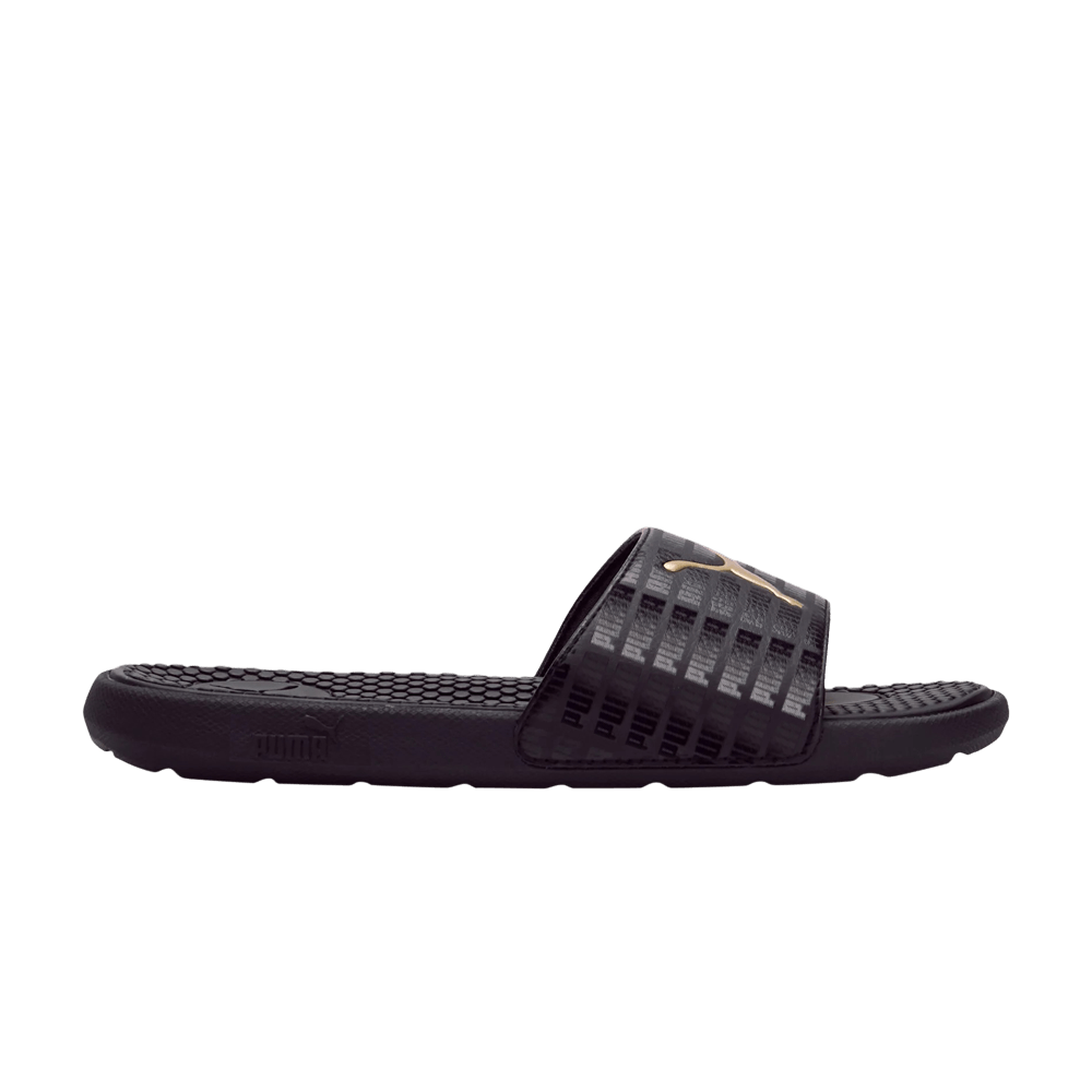 (W) Puma Cool Cat Echo Slide 'Black Team Gold'