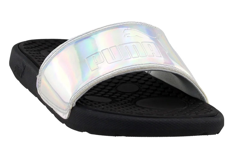 (W) Puma Cool Cat Opalescent Slides 'Black Silver' 圖 3