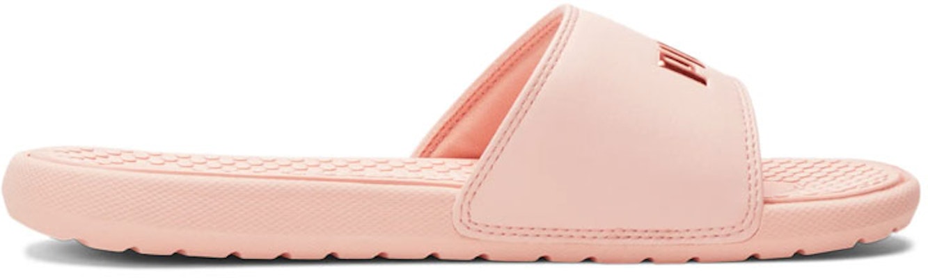 (W) Puma Cool Cat Slide 'Pink Rose Gold' - Selipar Wanita Merah Jambu Emas Mawar 371013-15 Order (W) Puma Cool Cat Slide 'Pink Rose Gold' - Selipar Wanita Merah Jambu Emas Mawar 371013-15