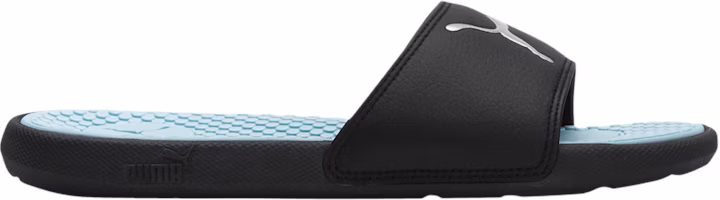 (Women) Puma Cool Cat Sport Slide 'Black Blue Glow' 371016-21 (Women) Puma Cool Cat Sport Slide 'Black Blue Glow' 371016-21
