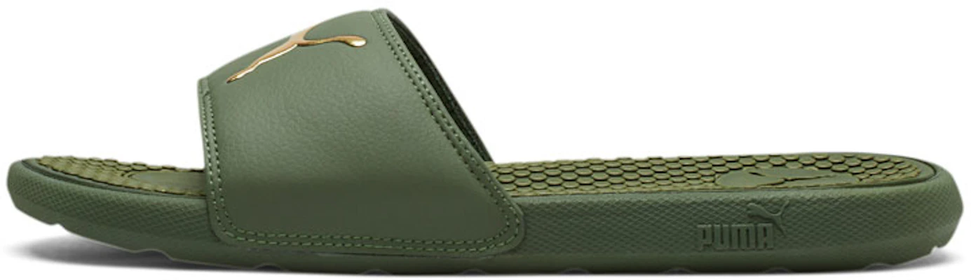(W) Puma Cool Cat Sport Slide ''Olivine Team Gold'' Slippers 371016-15 Buy (W) Puma Cool Cat Sport Slide ''Olivine Team Gold'' Slippers 371016-15
