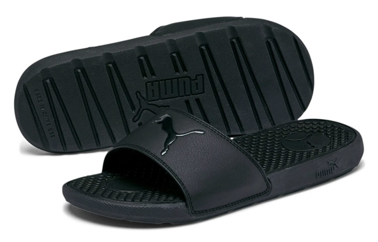 Lookbook (W) Puma Cool Cat Sport Slide ''Triple Black'' Herren Sandalen Schwarz 371016-02
