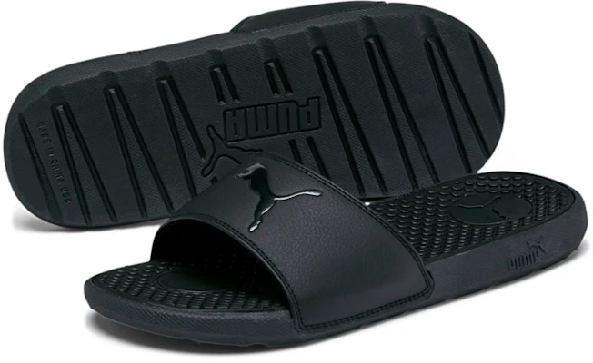 (W) Puma Cool Cat Sport Slide ''Triple Black'' Herren Sandalen Schwarz 371016-02 Lookbook (W) Puma Cool Cat Sport Slide ''Triple Black'' Herren Sandalen Schwarz 371016-02