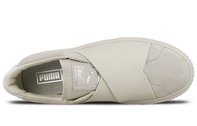 Shop 珊瑚 x Puma 平台版 聯名款 潮流百搭運動板鞋 女款 灰色