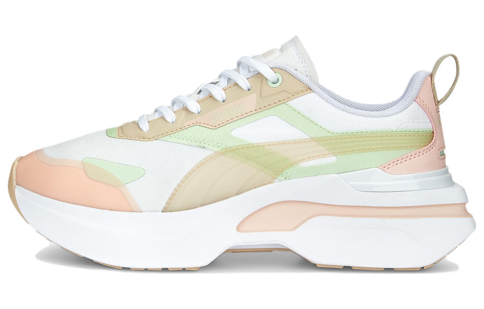(W) Puma Cosmo Rider Soft 'White Pink Green'