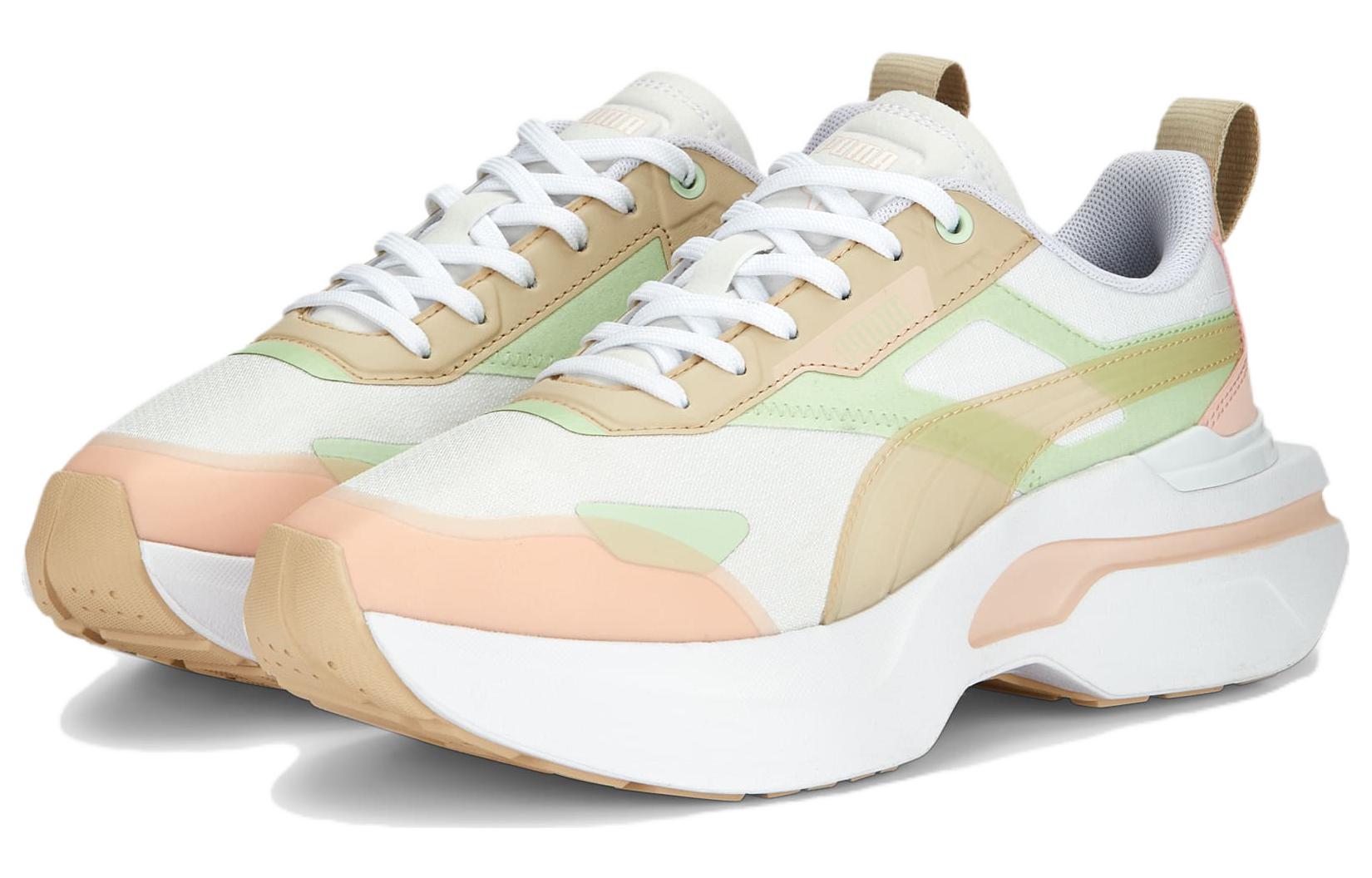 (W) Puma Cosmo Rider Soft 'White Pink Green' 圖 3