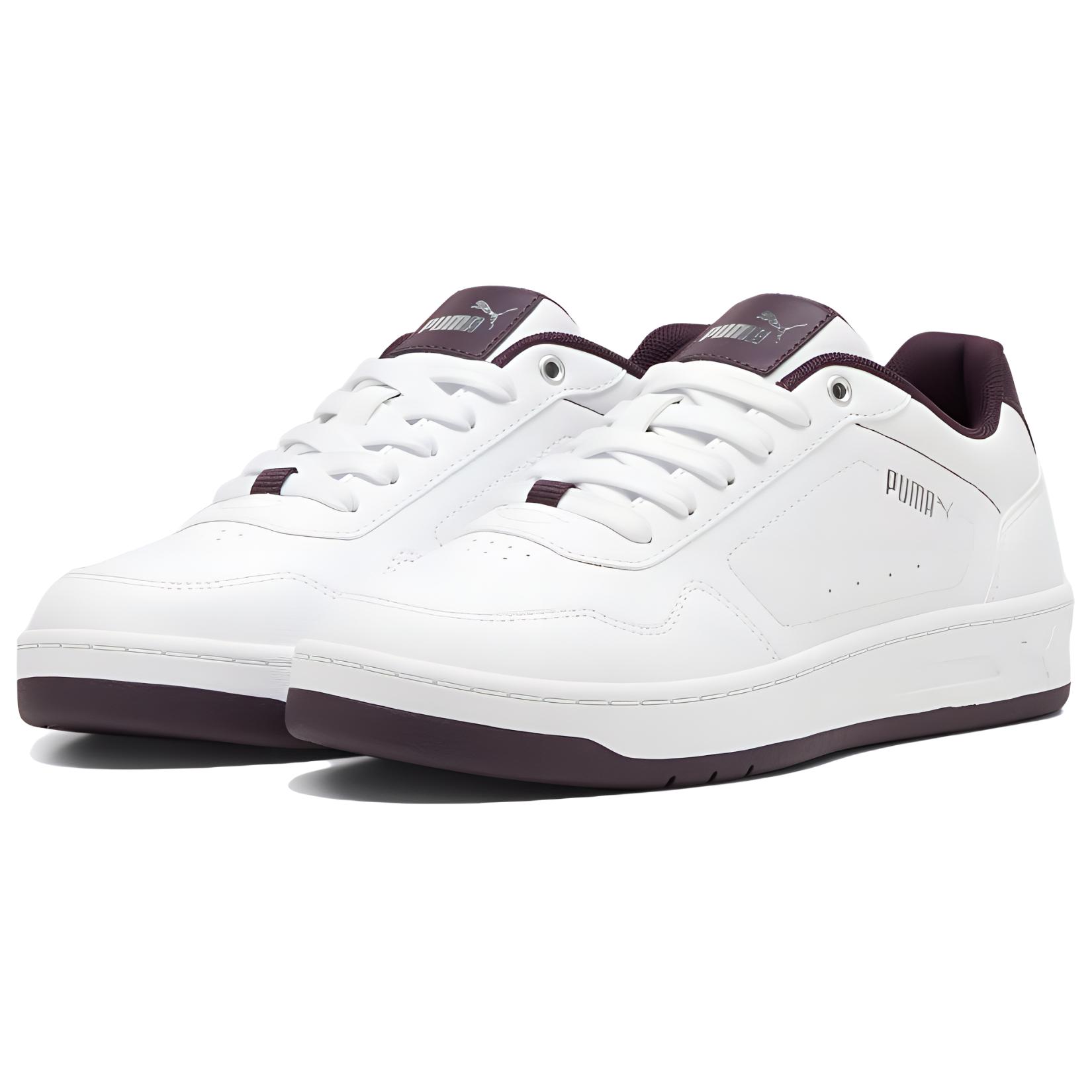 Lookbook (W) Puma Court Classy 'Blanco Midnight Plum' 395021-08