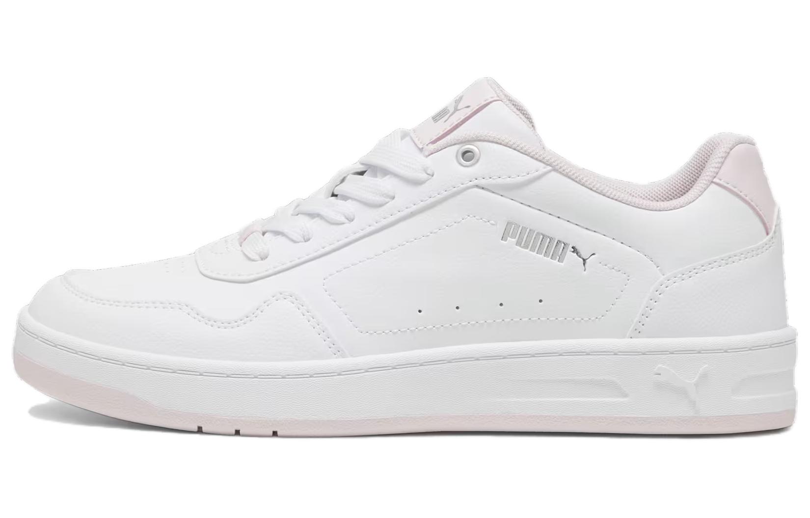 (Women) Puma Court Classy 'White Pink Silver' 395021-04