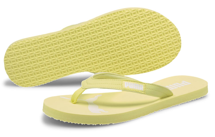 Shop (Women) Puma Cozy Flip 'Soft Comfort Flat Heel Pale Yellow' 370290-10