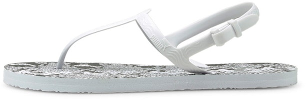 (Women) Puma Cozy Sandal 'Untamed - White Black' 375213-03 (Women) Puma Cozy Sandal 'Untamed - White Black' 375213-03