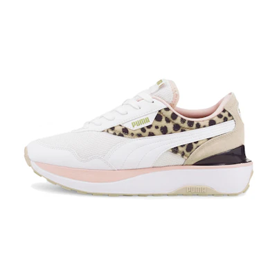 (W) Puma Cruise Rider 'White Pink Leopard'
