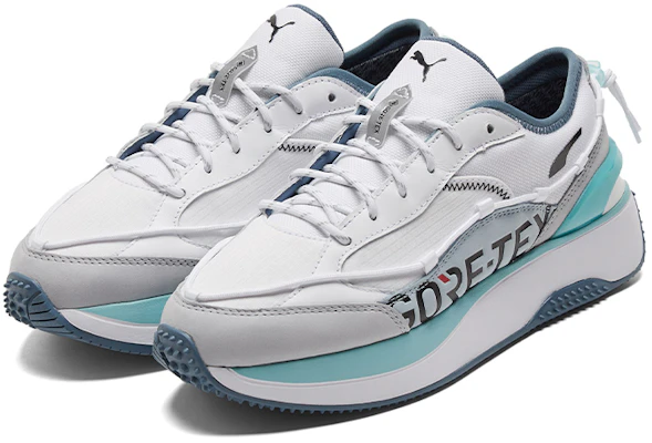 Puma Cruise Rider Lace 反光低筒厚底運動休閒鞋 女款 灰藍色 Lookbook Puma Cruise Rider Lace 反光低筒厚底運動休閒鞋 女款 灰藍色