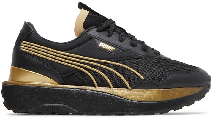 (Women) Puma Cruise Rider Metal 'Black Team Gold' 381615-02 Buy (Women) Puma Cruise Rider Metal 'Black Team Gold' 381615-02
