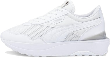 (Women) Puma Cruise Rider ReStyle 'Triple White' 384060-01 (Women) Puma Cruise Rider ReStyle 'Triple White' 384060-01