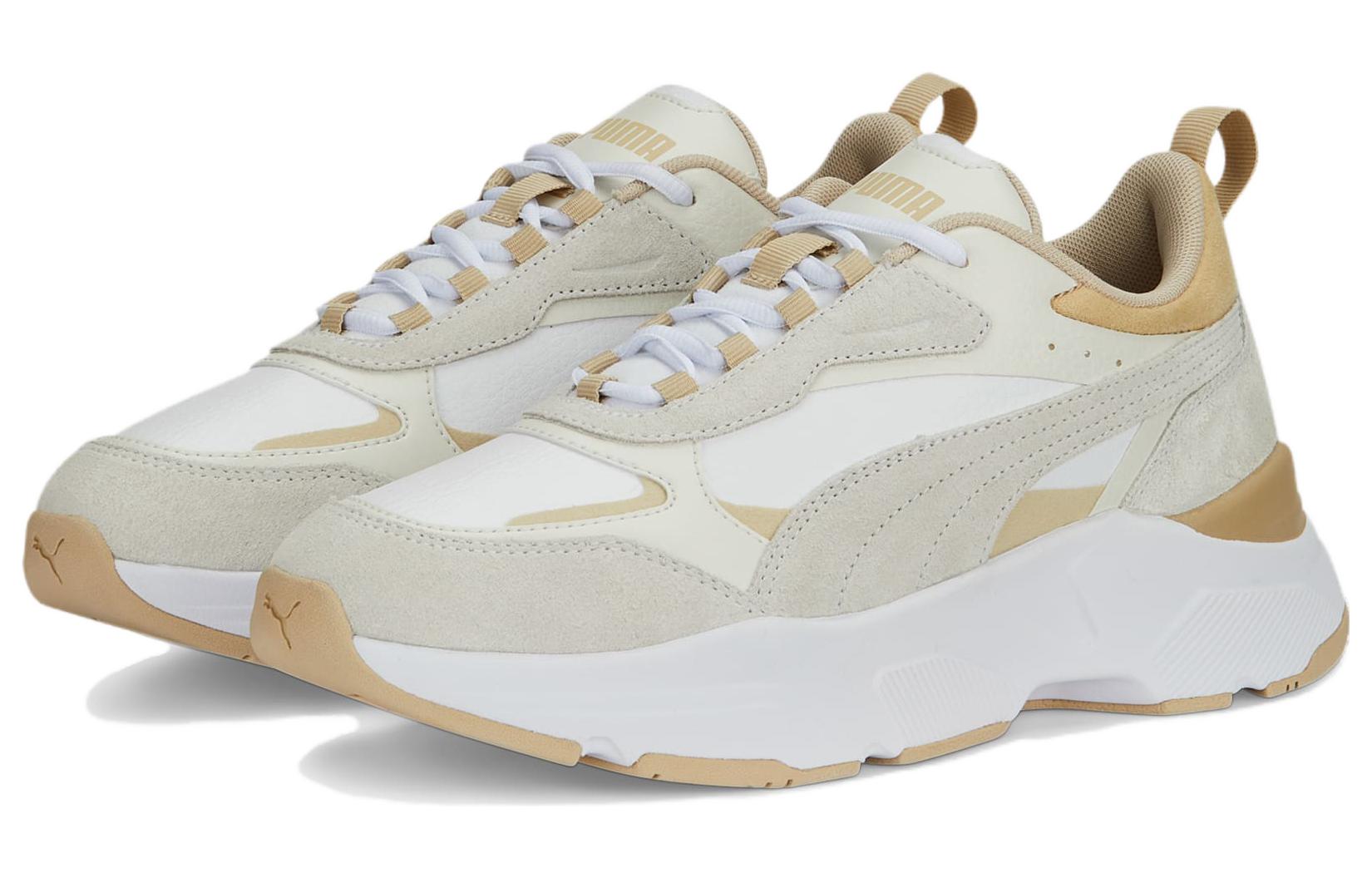 Lookbook PUMA 休閒舒適 防滑耐磨 低幫 老爹鞋 女款 卡其色