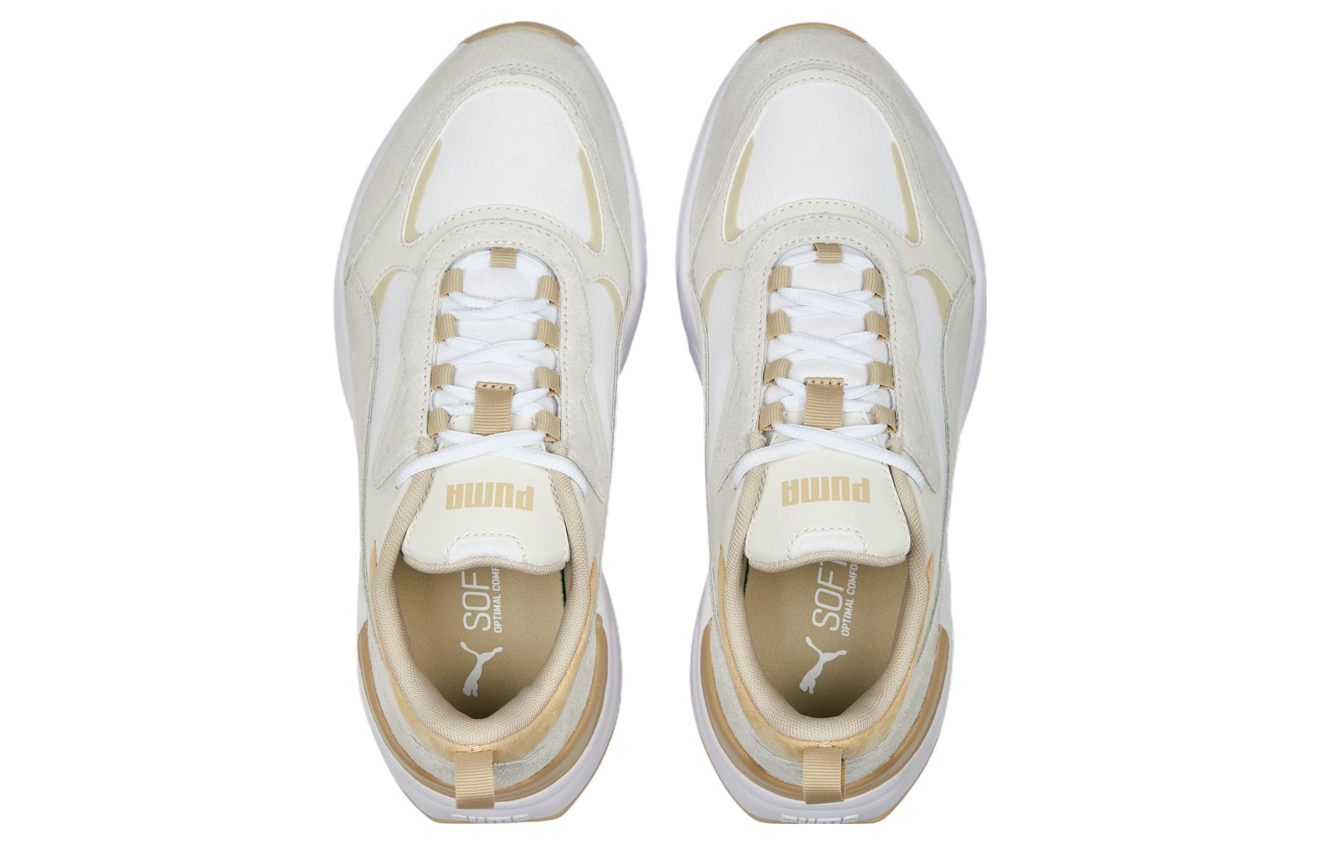 Shop PUMA 休閒舒適 防滑耐磨 低幫 老爹鞋 女款 卡其色