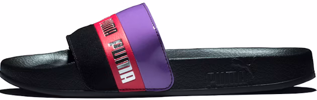 (Women) Puma Damen Sandale Leadcat Remix Slide Black/Purple 370694-01 (Women) Puma Damen Sandale Leadcat Remix Slide Black/Purple 370694-01