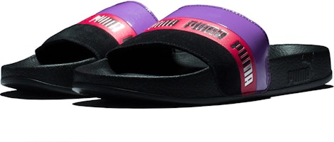(W) Puma Wanita Sandal Leadcat Remix Slide Hitam/Ungu 370694-01 Lookbook (W) Puma Wanita Sandal Leadcat Remix Slide Hitam/Ungu 370694-01