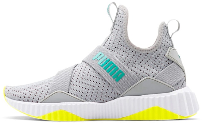 (Women) Puma Defy Mid Core 'Grey Blue Yellow' 192507-05 Buy (Women) Puma Defy Mid Core 'Grey Blue Yellow' 192507-05