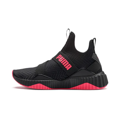 (W) Puma Defy Mid Core Black