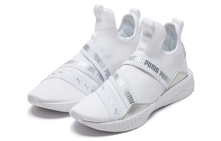 Lookbook (W) Puma Defy Mid Glossy Blanc 193058-02