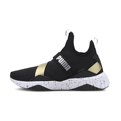(W) Puma Defy Mid Metal 'Black Gold'