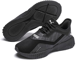 (W) Puma Defy Sepatu Lari Low Top Jahitan Kulit Buaya Hitam/Abu-abu 192628-01 Purchase (W) Puma Defy Sepatu Lari Low Top Jahitan Kulit Buaya Hitam/Abu-abu 192628-01