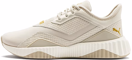 (Women) Puma Defy Stitched Croc Khaki/White Low sneakers 192628-02 (Women) Puma Defy Stitched Croc Khaki/White Low sneakers 192628-02