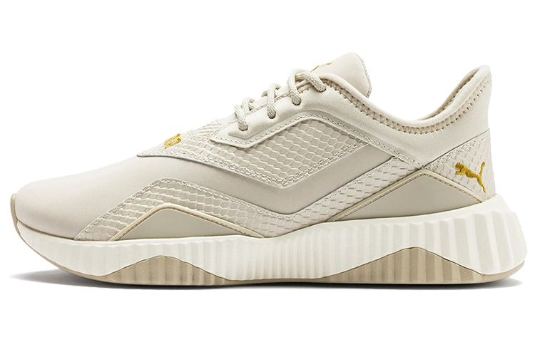 (Women) Puma Defy Stitched Croc Khaki/White Low sneakers 192628-02