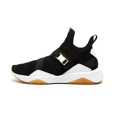 (W) Puma Defy Varsity Mid Shoes Black/White