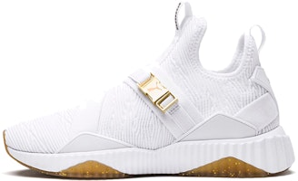 (Women) Puma Defy Varsity Mid 'White Metallic Gold' 191667-02 (Women) Puma Defy Varsity Mid 'White Metallic Gold' 191667-02