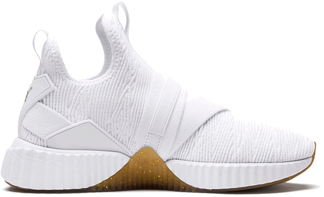 (Women) Puma Defy Varsity Mid 'White Metallic Gold' 191667-02 Order (Women) Puma Defy Varsity Mid 'White Metallic Gold' 191667-02
