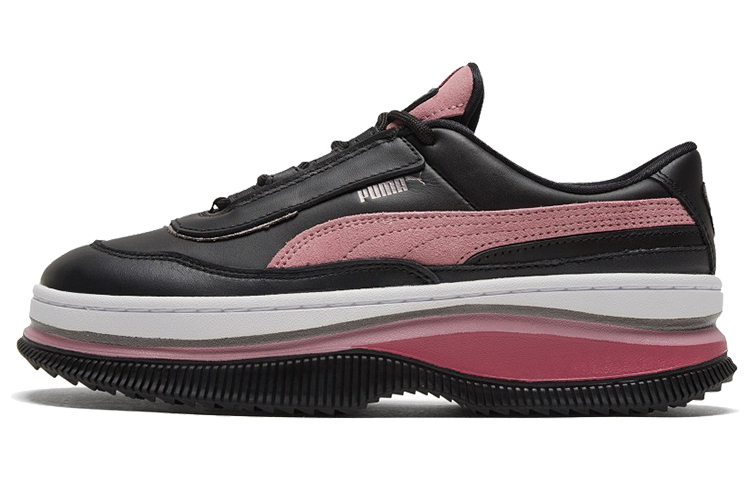 (Women) Puma Deva Mixed Metallic White/Black/Pink Casual Platform Sneakers 373920-02