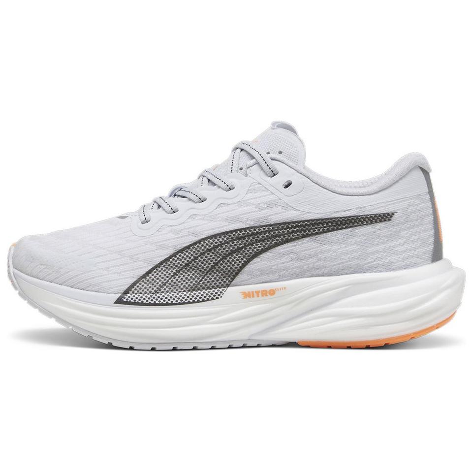 (Women) Puma Deviate Nitro 2 Running Shoes Silver Black Orange Cushioned Anti-Slip 376855-27