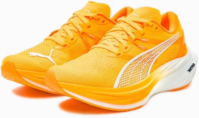 (Women) Puma Deviate Nitro 3 Wide Sun Stream/Heat Fire/PUMA White 378450-09 Order (Women) Puma Deviate Nitro 3 Wide Sun Stream/Heat Fire/PUMA White 378450-09
