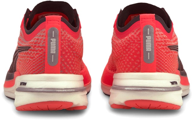 Puma Deviate Nitro 減震耐磨 低筒運動跑步鞋 女款 紅黑 Shop Puma Deviate Nitro 減震耐磨 低筒運動跑步鞋 女款 紅黑