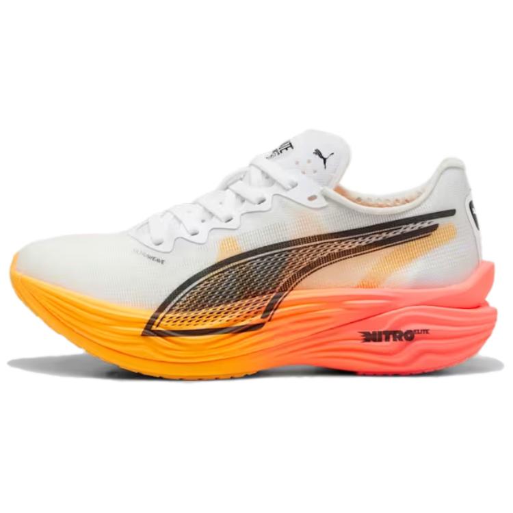 (Women) Puma Deviate Nitro Elite 3 Lightweight Running Shoes White Black. 310640-01