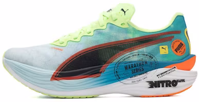 (Women) Puma Deviate Nitro Elite 3 Women’s Y2K Retro Running Shoes Blue Green Casual 310198-01 (Women) Puma Deviate Nitro Elite 3 Women’s Y2K Retro Running Shoes Blue Green Casual 310198-01