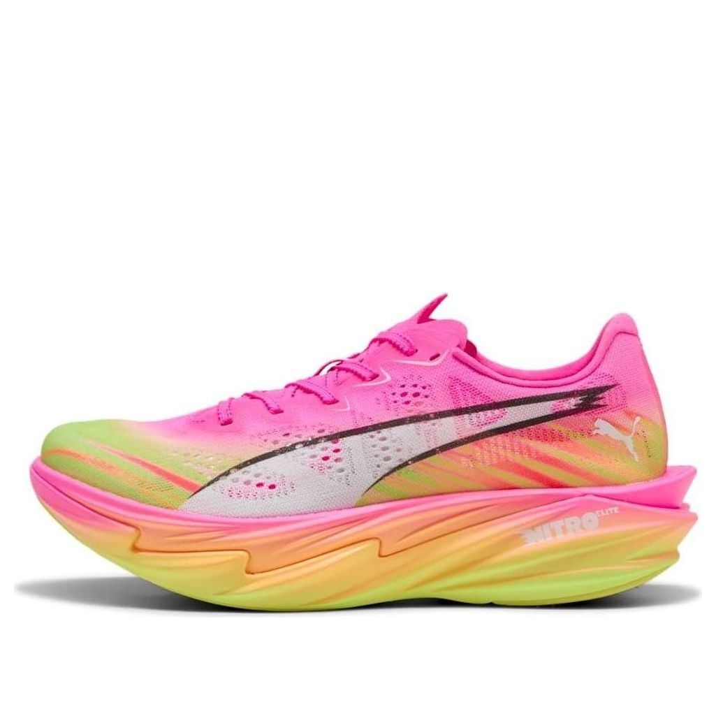 (Women) Puma Deviate Nitro Elite 4 'Poison Pink Yellow Alert Bright Aqua' 313606-01