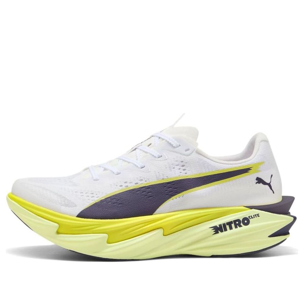 (Women) Puma Deviate Nitro Elite 4 White Apple Spritz Lime 312128-06