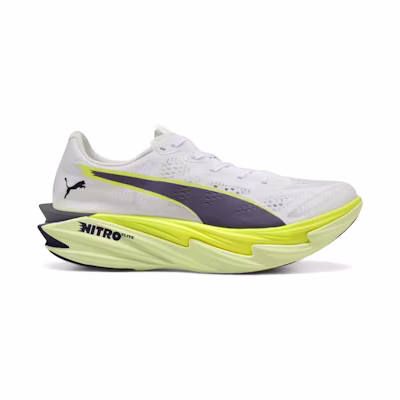 (W) Puma Deviate Nitro Elite 4 White Apple Spritz Lime