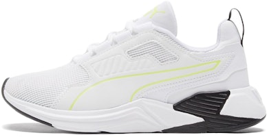 (Women) Puma Disperse Xt Low Top Running Shoes White/Black/Yellow 193744-12 (Women) Puma Disperse Xt Low Top Running Shoes White/Black/Yellow 193744-12