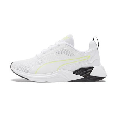 (W) Puma Disperse Xt Low Top Running Shoes White/Black/Yellow